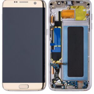 Samsung Galaxy S7 Edge (G935) LCD displej + Dotyk Zlatá/Gold (Swap) - FLEKY / VÝPALENÝ Originální kvalita - service pack