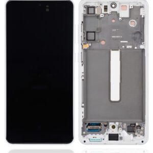 Samsung Galaxy S21 FE (G990) LCD displej + Dotyk + Přední kryt Originální kvalita Bílá/White - Service pack