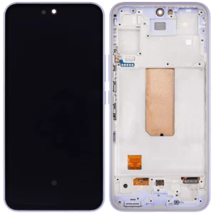 Samsung Galaxy A54 5G (A546) LCD displej + Dotyková Deska + Přední kryt Fialová/Purple Originální kvalita - Service pack