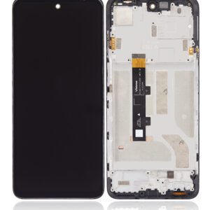 Motorola Edge 20 Lite (XT2139) LCD displej + Dotyková Deska + Přední kryt Originální kvalita Černá/Black - Service pack
