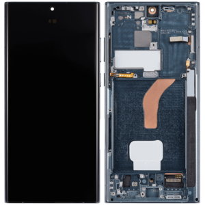 Samsung Galaxy S22 Ultra (S908) LCD displej + Dotyk + Přední kryt Originální kvalita Zelená/Green - Service pack
