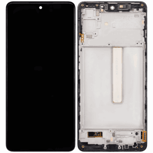Samsung Galaxy M53 5G (M536) LCD displej + Dotyková Deska + Přední kryt Černá/Black Originální kvalita - Service pack