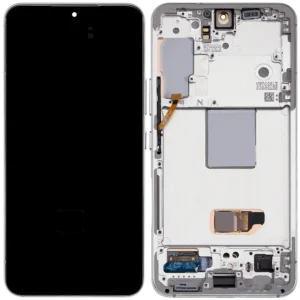 Samsung Galaxy S22 (S901) LCD displej + Dotyk + Přední kryt Originální kvalita Bílá/White - Service pack