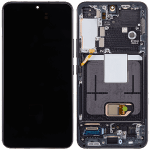 Samsung Galaxy S22 (S901) LCD displej + Dotyk + Přední kryt Originální kvalita Černá/Black - Service pack