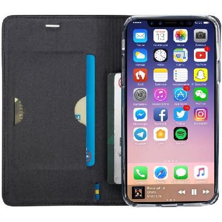 Krusell flipové pouzdro MALMÖ FolioCase pro Apple iPhone X, černá - Obrázek 5