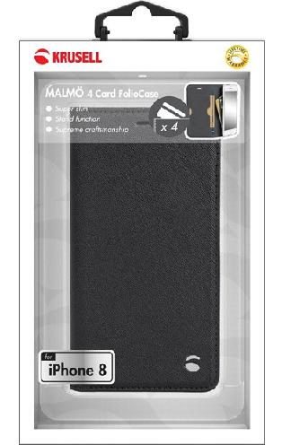 Krusell flipové pouzdro MALMÖ FolioCase pro Apple iPhone X, černá - Obrázek 8