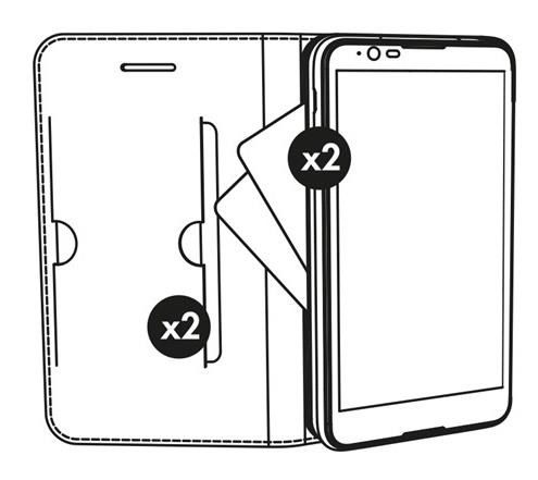 Krusell flipové pouzdro MALMÖ FolioCase pro Apple iPhone X, černá - Obrázek 9