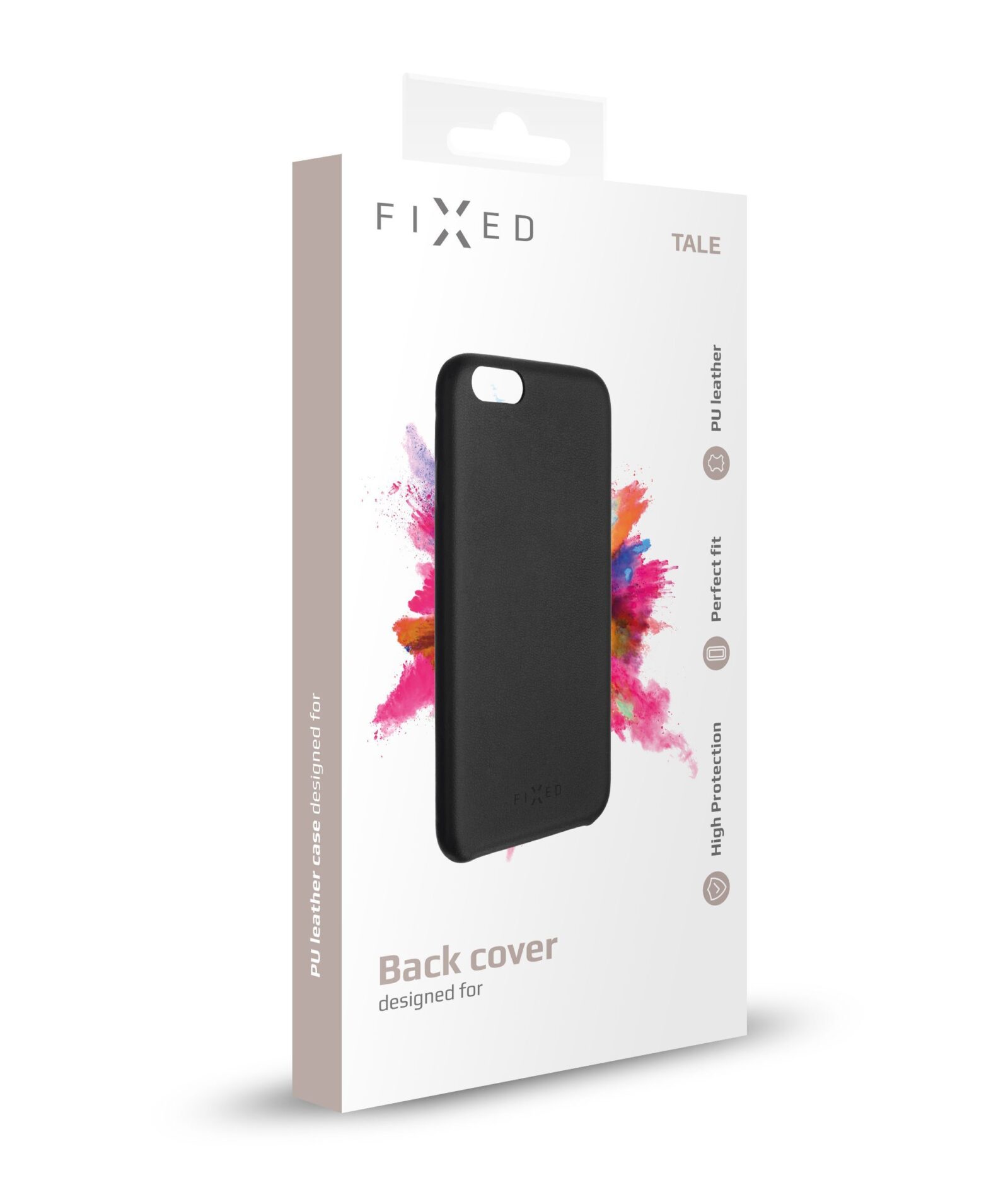 Zadní kryt FIXED Tale pro Huawei P20, PU kůže, černý - Obrázek 4