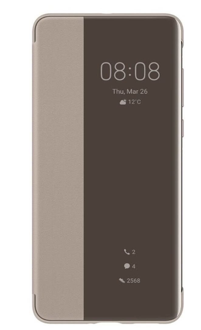 Huawei Original S-View Flipové Pouzdro Khaki pro Huawei P40