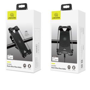 USAMS ZJ053 Silikonový Držák na Kolo Black
