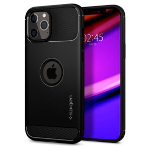 Spigen Rugged Armor, black - iPhone 12 / iPhone 12 Pro