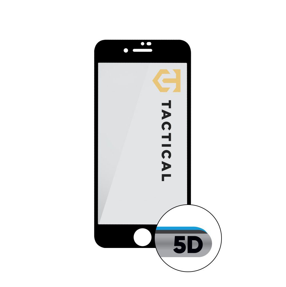 Tactical Glass Shield 5D tvrzené sklo pro Apple iPhone 7 / 8 / SE 2020 / SE 2022 Black - Obrázek 3