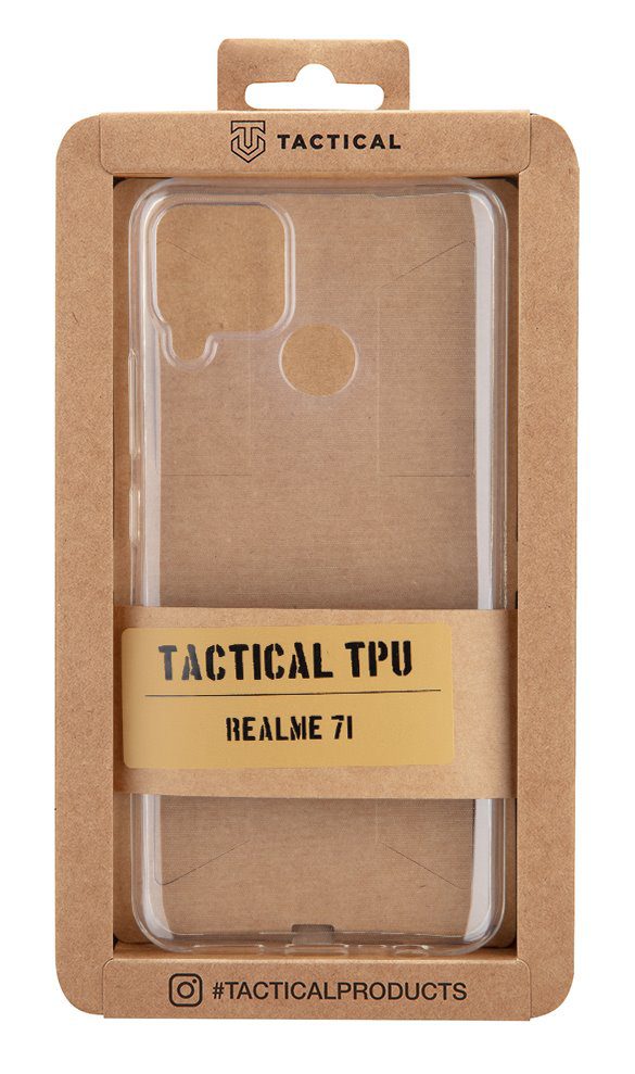 Tactical TPU Kryt pro Realme 7i / C15 / Narzo 20 / Narzo 30A Transparentní - Obrázek 2