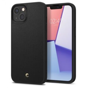 Pouzdro Spigen Cyrill Leather brick, černá - Apple iPhone 13