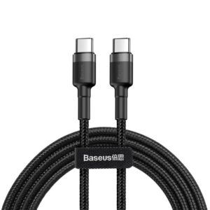 Baseus CATKLF-GG1 Cafule Kabel USB-C / USB-C 60W 1m Gray/Black