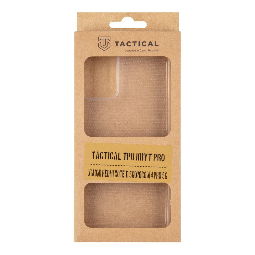 Tactical TPU Kryt pro Xiaomi Redmi Note 11T 5G/11 5G/11s 5G / Poco M4 Pro 5G Transparentní - Obrázek 4