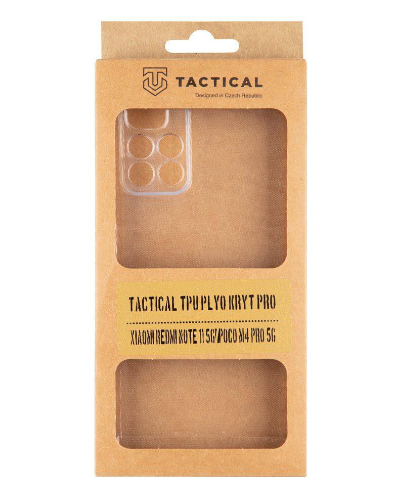 Tactical TPU Plyo Kryt pro Xiaomi Redmi Note 11T 5G/11 5G/11s 5G / Poco M4 Pro 5G Transparentní - Obrázek 4