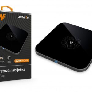 Bezdrátová nabíječka Aligator Pure-Pad 15W, černá