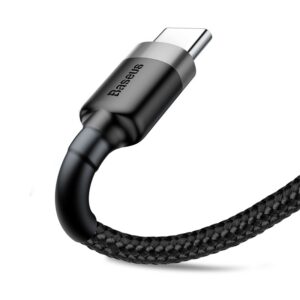 Baseus Cafule Cable USB for Type-C 2A 2M Šedá + Černá