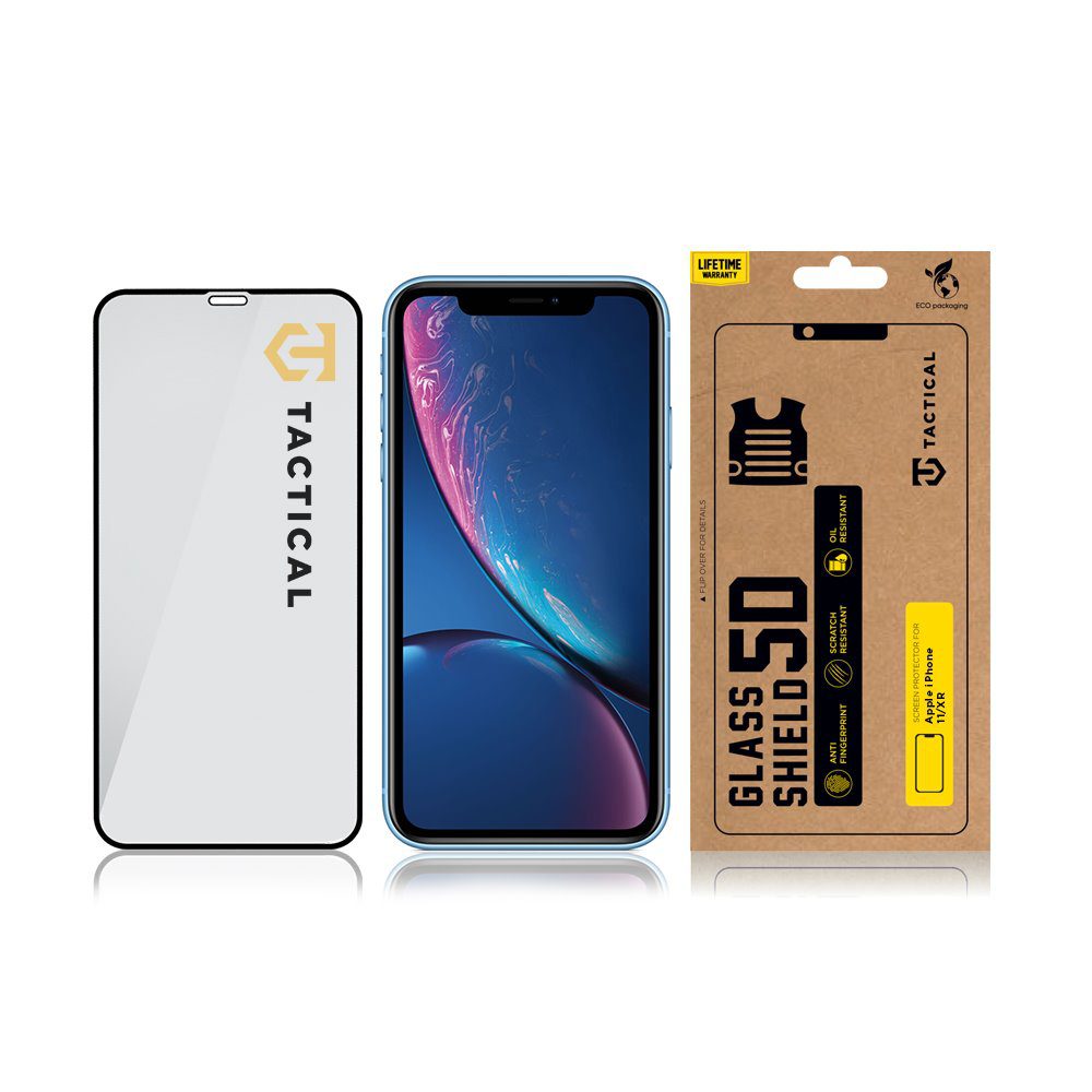 Tactical Glass Shield 5D sklo pro Apple iPhone 11/XR Black - Obrázek 4