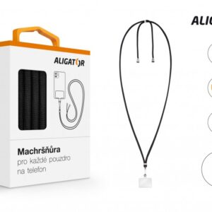 Aligator Machršňůra - Univerzální šňůrka pro mobilní telefon, černá
