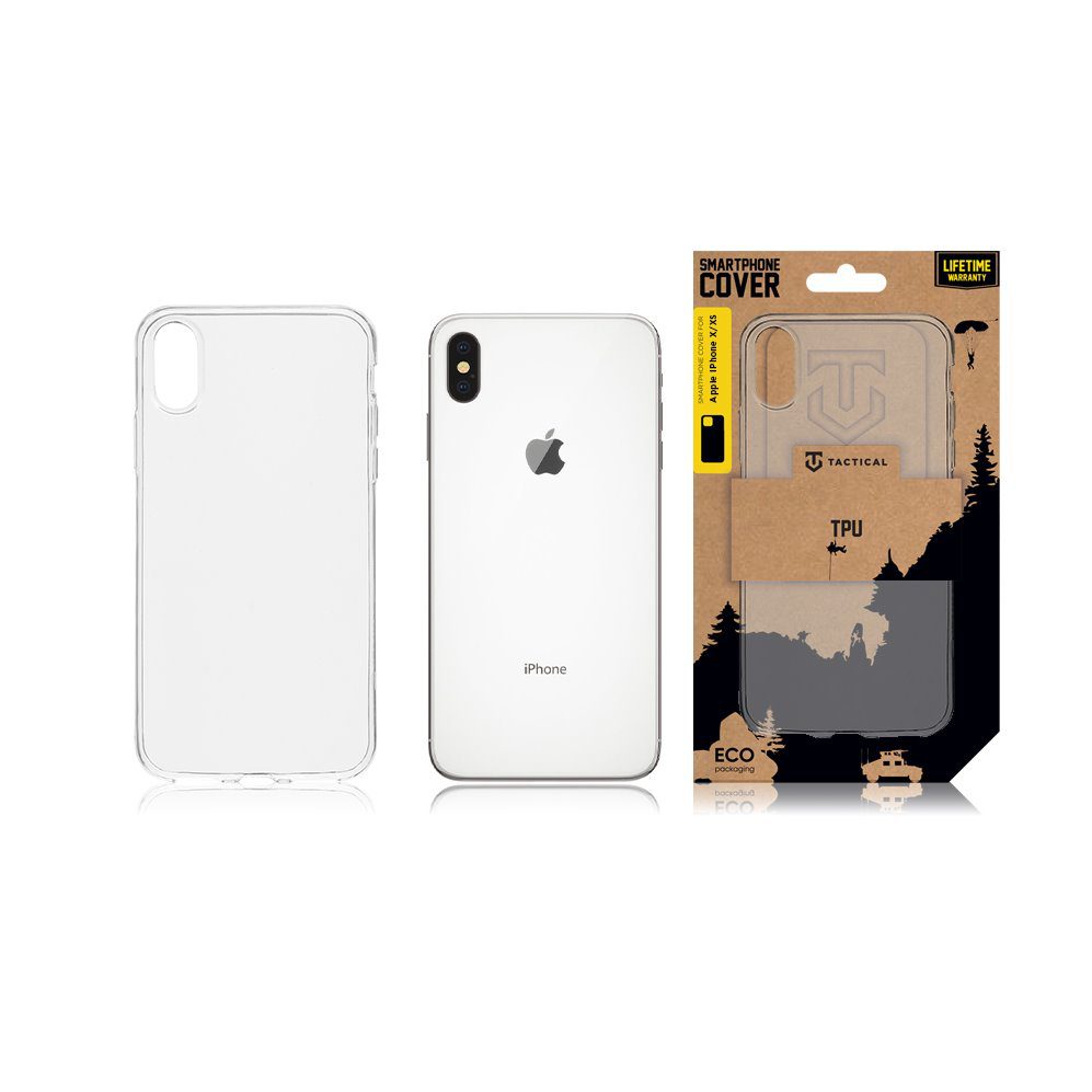 Tactical TPU Kryt pro Apple iPhone X / XS Transparentní - Obrázek 4