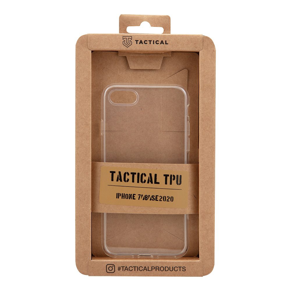 Tactical TPU Kryt pro Apple iPhone 7/8/SE2020/SE2022 Transparentní - Obrázek 4