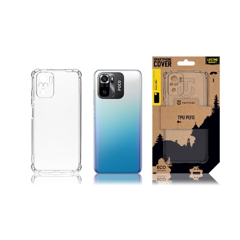 Tactical TPU Plyo Kryt pro Poco M5s / Xiaomi Redmi Note 10/10s Transparent - Obrázek 4