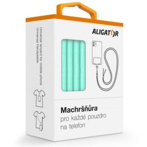 Univerzální šňůrka pro mobilní telefon Aligator Machršňůra, zelená