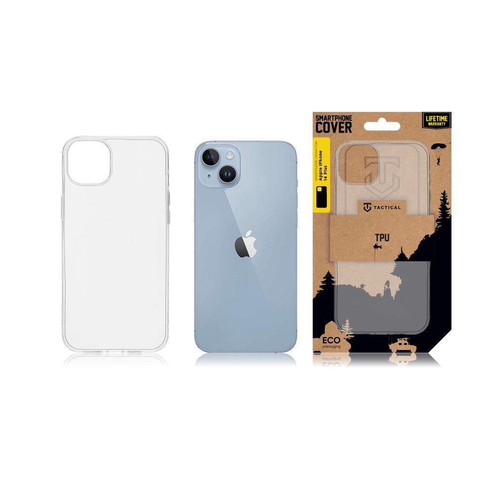 Tactical TPU Kryt pro Apple iPhone 14 Plus Transparent - Obrázek 4