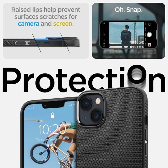 Spigen Liquid Air, matte black - iPhone 14 - Obrázek 9