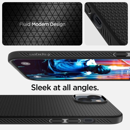Spigen Liquid Air, matte black - iPhone 14 - Obrázek 11