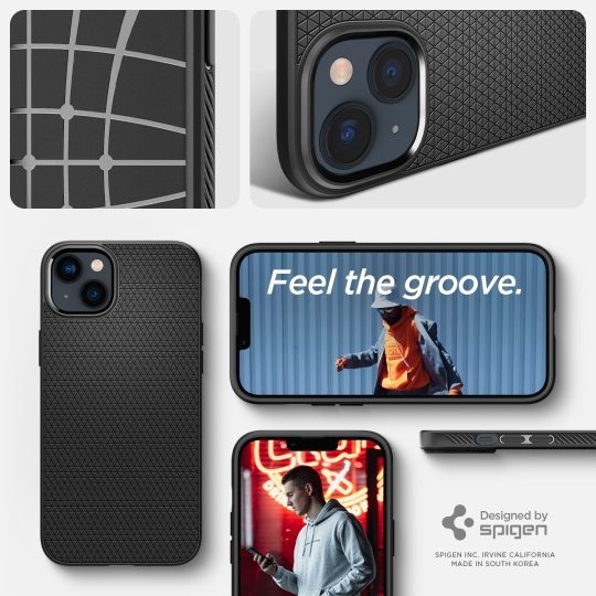 Spigen Liquid Air, matte black - iPhone 14 - Obrázek 7