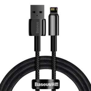 Baseus Tungsten Gold Kabel Lightning 2.4A 1m Black