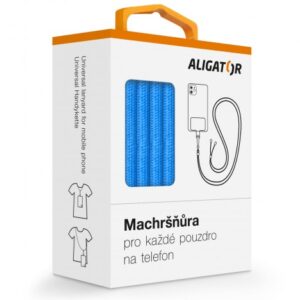 Univerzální šňůrka pro mobilní telefon Aligator Machršňůra, modrá