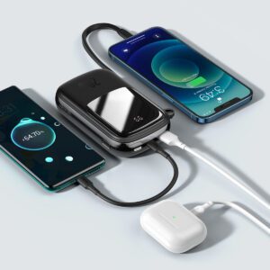 BASEUS Power Banka 20000MAH QPOW PRO - USB + TYPE C - PD 20W s Lightning Kabelem Black / Černá
