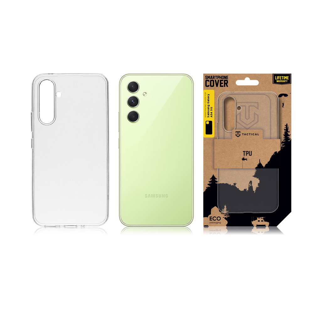 Tactical TPU Kryt pro Samsung Galaxy A54 5G Transparent - Obrázek 4