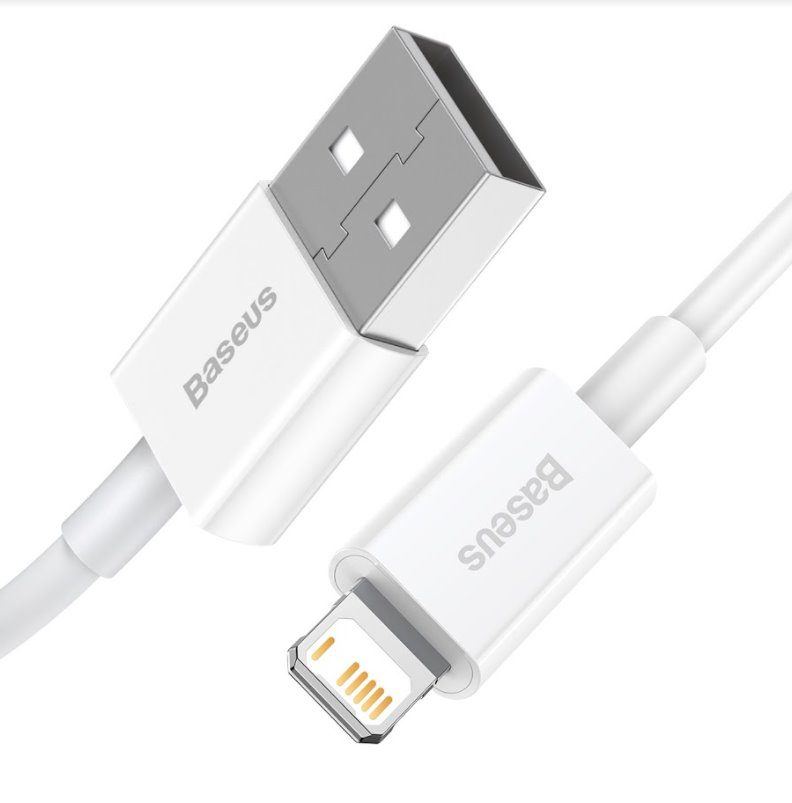 Baseus Superior Fast Charging Kabel Lightning 2.4A 1m White - Obrázek 3