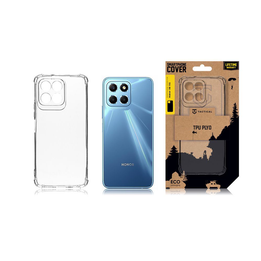 Tactical TPU Plyo Kryt pro Honor X8 5G/X6 4G/70 Lite Transparent - Obrázek 4