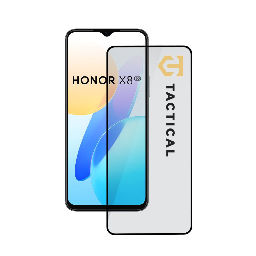 Tactical Glass Shield 5D sklo pro Honor X8 5G/X6 4G/70 Lite Black - Obrázek 2