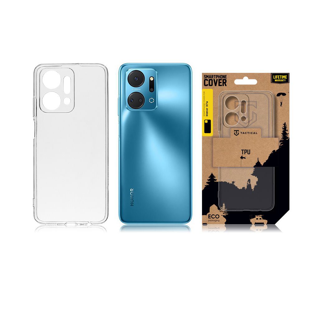 Tactical TPU Kryt pro Honor X7a Transparent - Obrázek 4