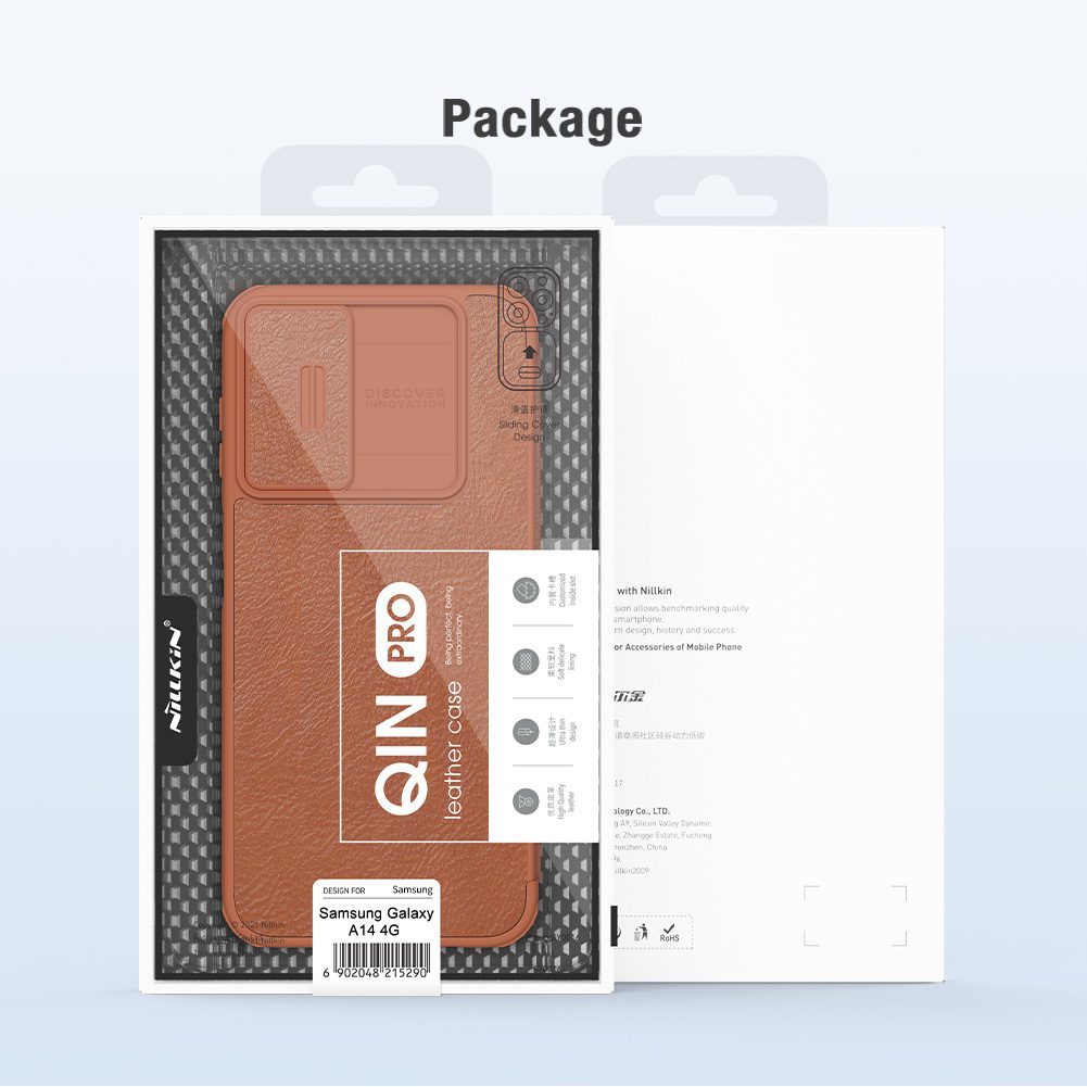 Nillkin Qin Book PRO Pouzdro pro Samsung Galaxy A14 4G / A14 5G Black / Černá - Obrázek 8