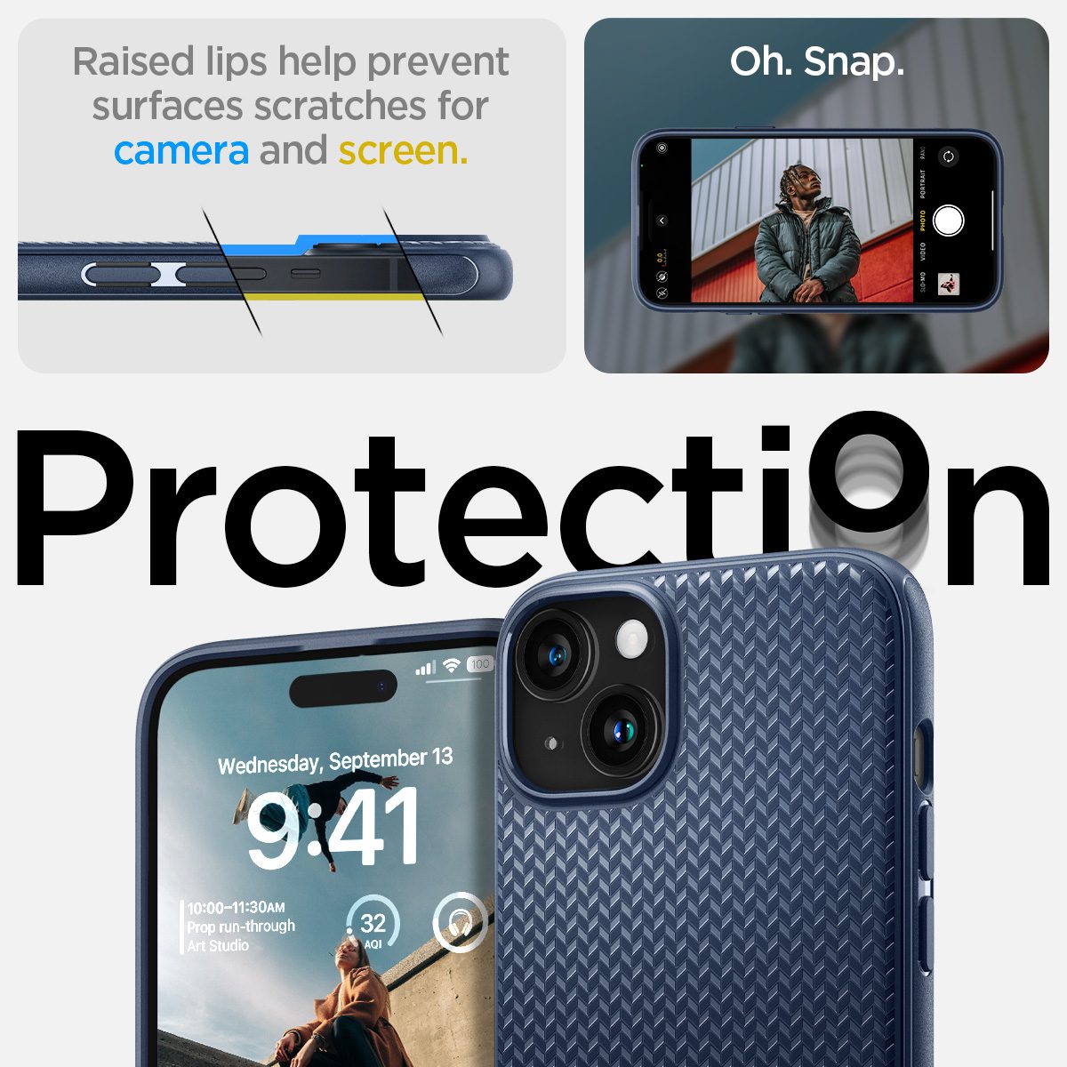 Spigen Mag Armor MagSafe, navy blue - iPhone 15 - Obrázek 14