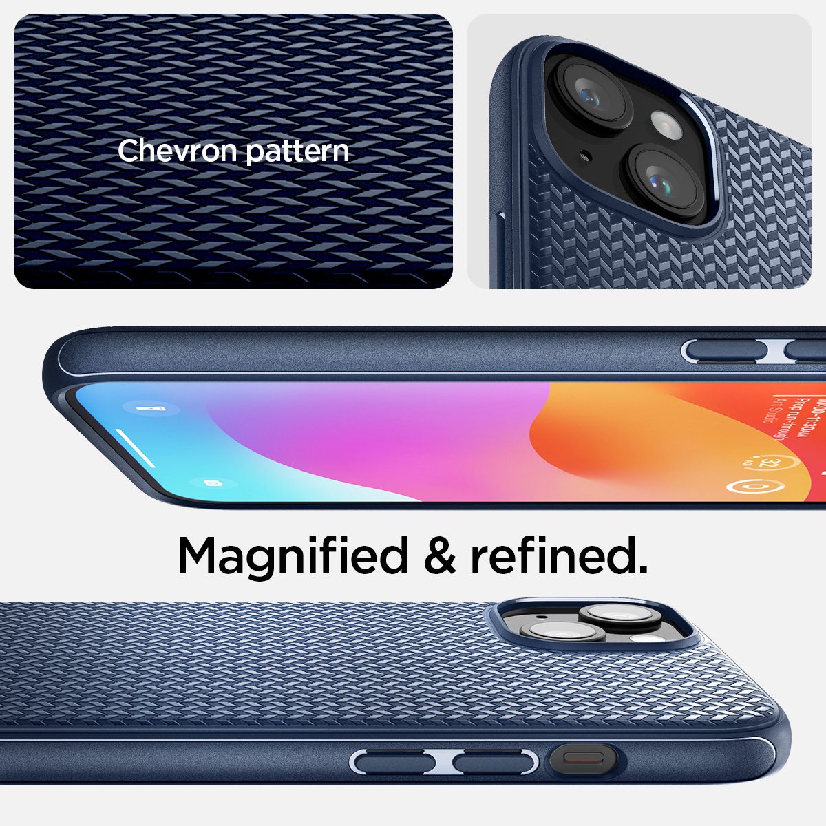 Spigen Mag Armor MagSafe, navy blue - iPhone 15 - Obrázek 16