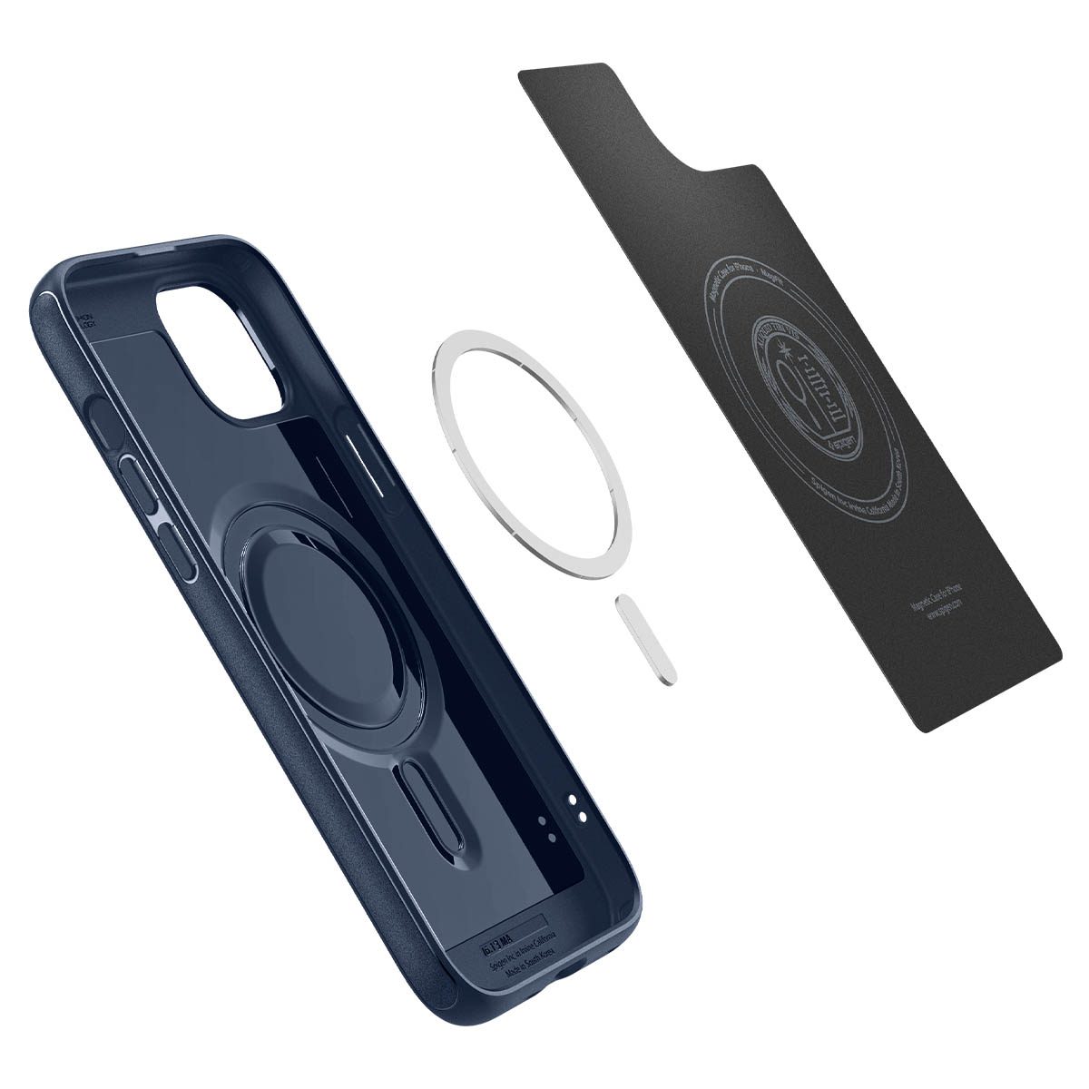 Spigen Mag Armor MagSafe, navy blue - iPhone 15 - Obrázek 4