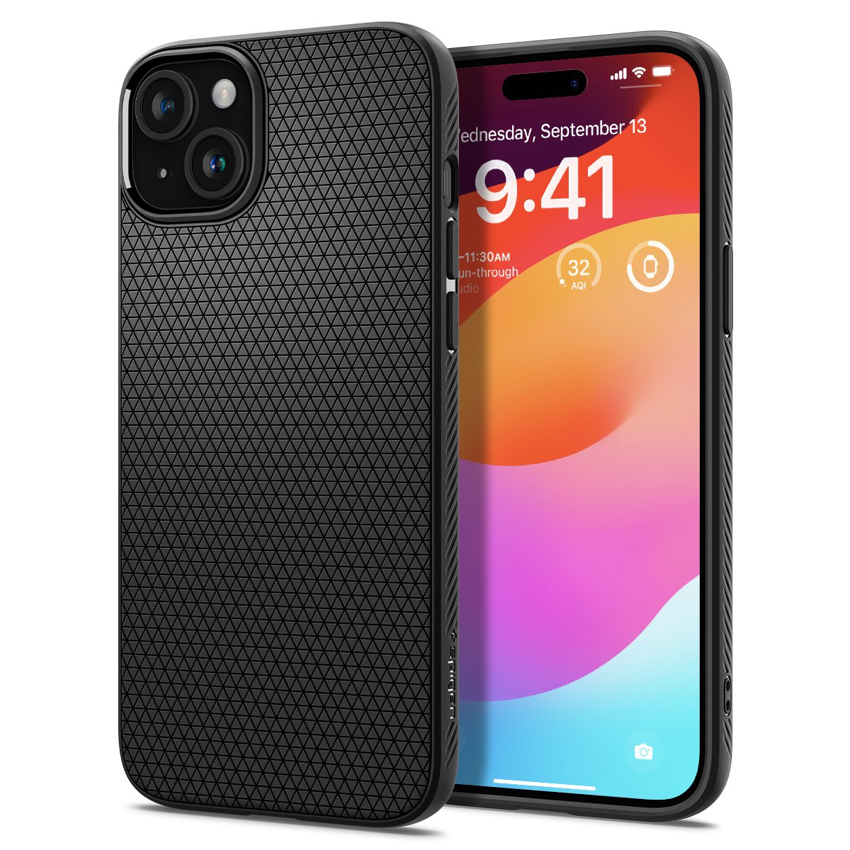 Spigen Liquid Air, matte black - iPhone 15 - Obrázek 20