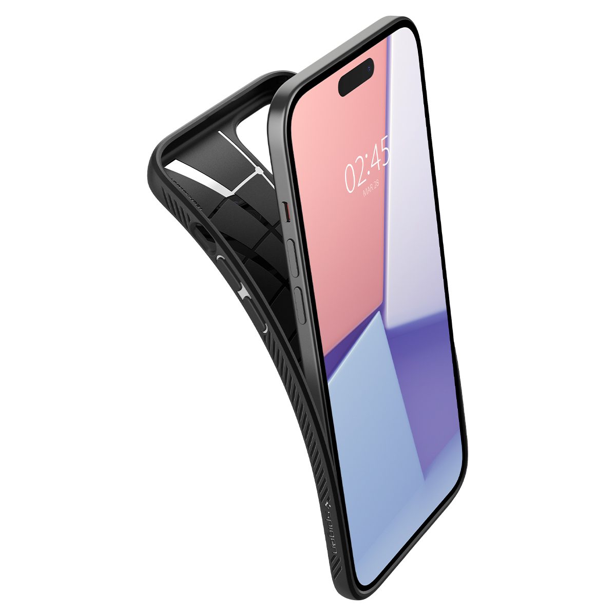 Spigen Liquid Air, matte black - iPhone 15 - Obrázek 4