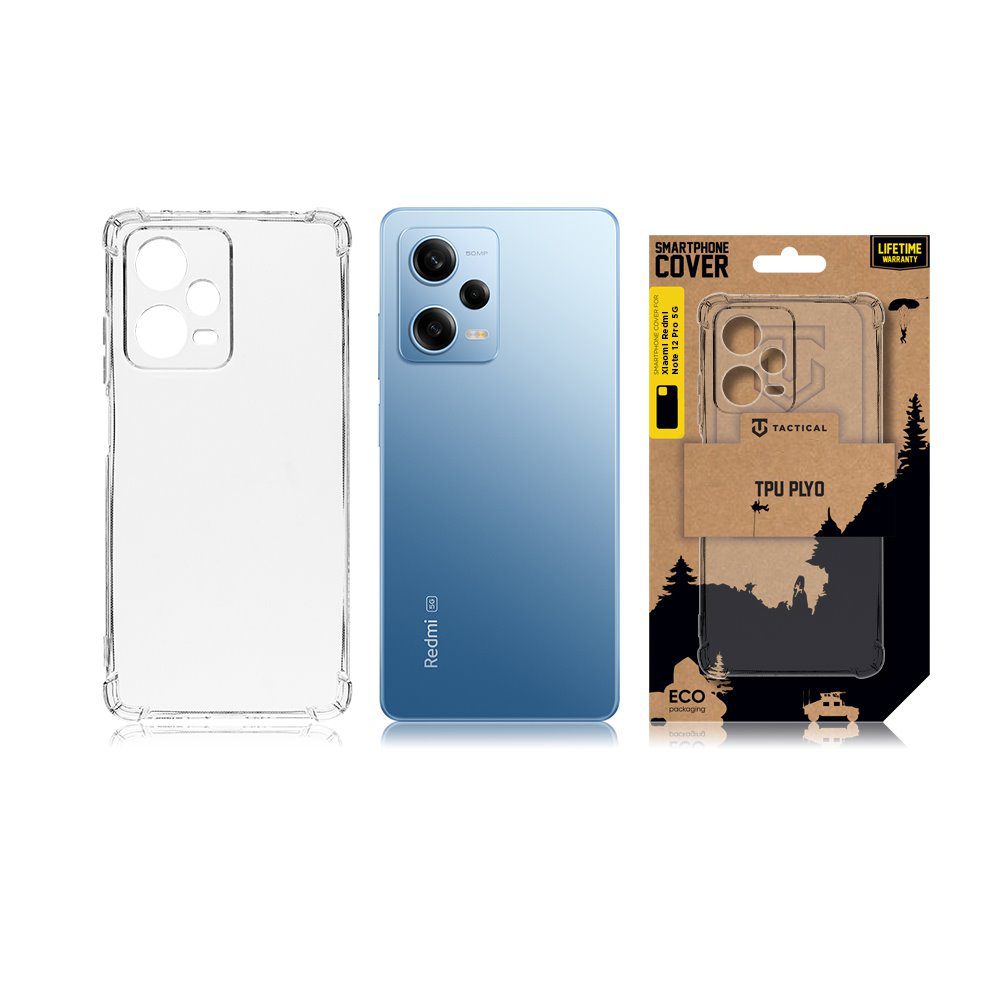 Tactical TPU Plyo Kryt pro Xiaomi Redmi Note 12 Pro 5G Transparent - Obrázek 4