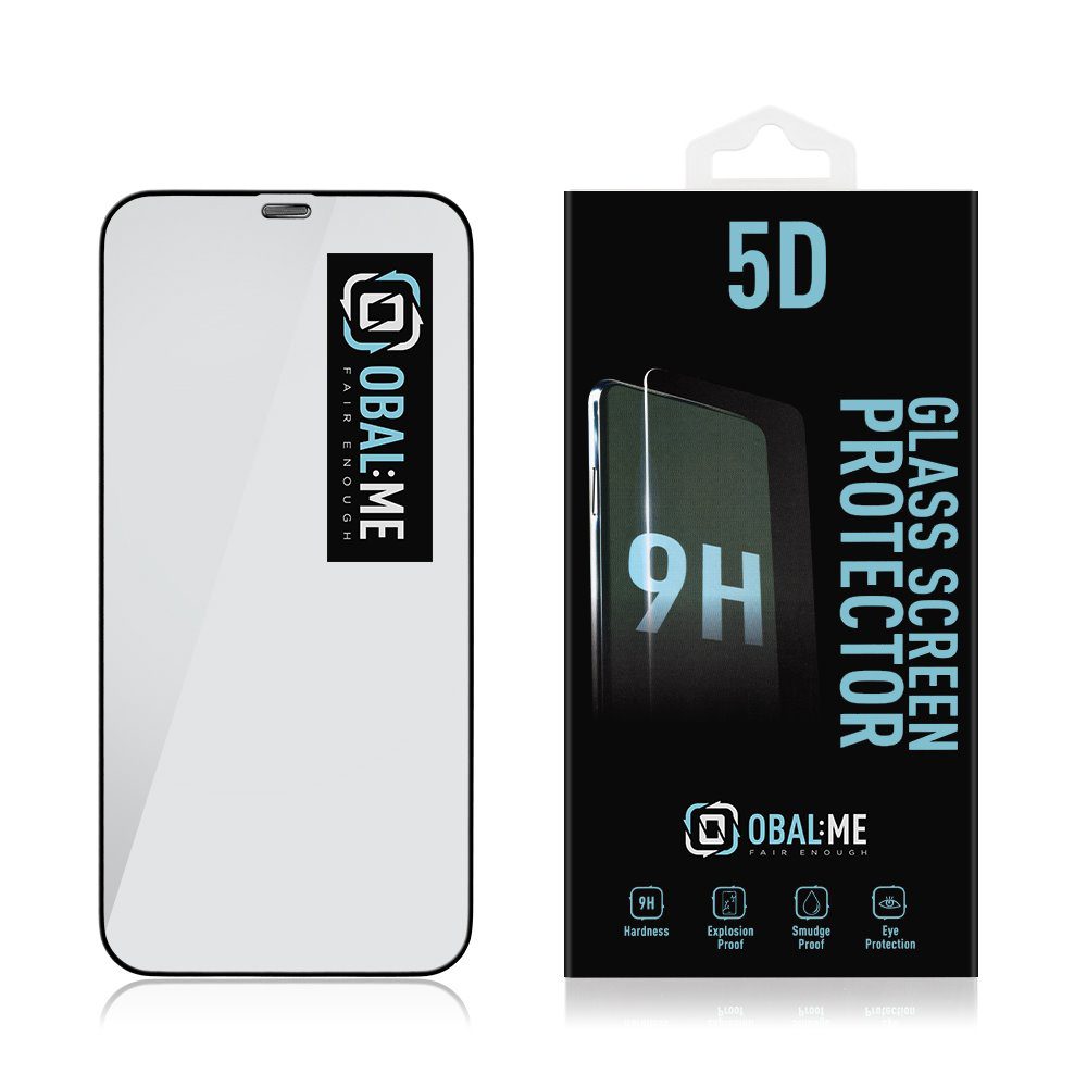 Obal:Me 5D Tvrzené Sklo pro Apple iPhone 12/12 Pro Black - Obrázek 3