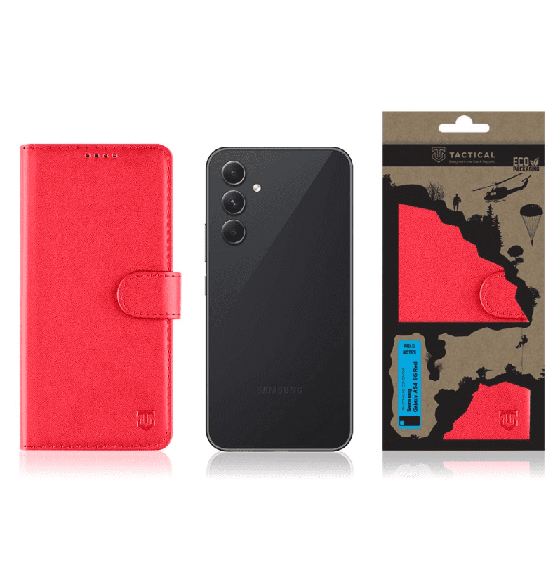 Tactical Field Notes pro Samsung Galaxy A54 5G Red - Obrázek 4